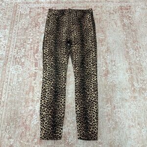 ZARA Leopard Print Skinny Jeans